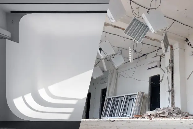 Daylight Studio Bratislava — pred a po rekonštrukcii fotoateliéru