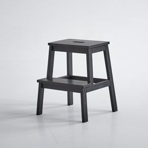 Čierne schodíky na fotenie